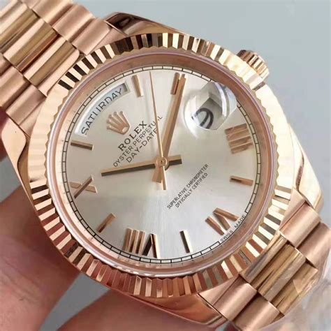 rolex day date rose gold replica|rolex datejust knock off.